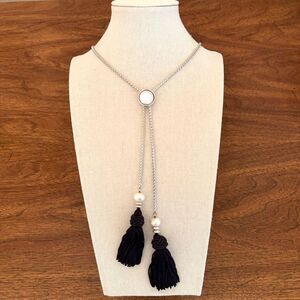 Lucky Brand | Freshwater Pearl Tassel Necklace | Adjustable